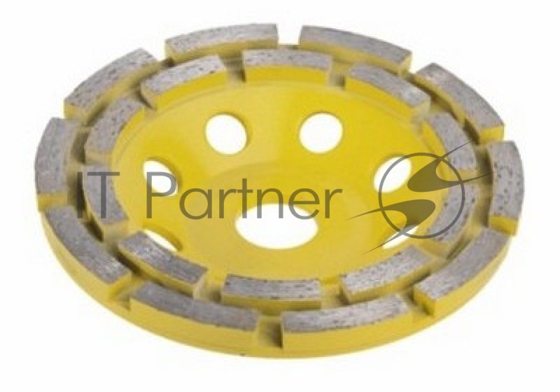 Чашка шлифовальная STAYER PROFESSIONAL 33381-125 алмазная сегментная двухрядная высота 22.2мм 125м