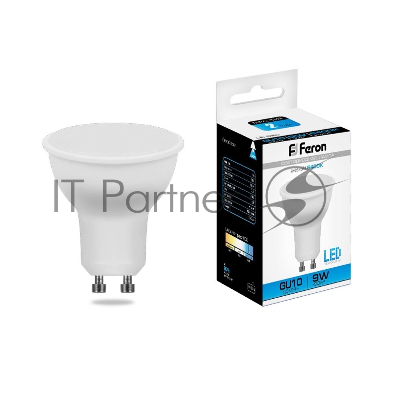 Лампа светодиодная Feron LB-560 9W 230V GU10 6400K