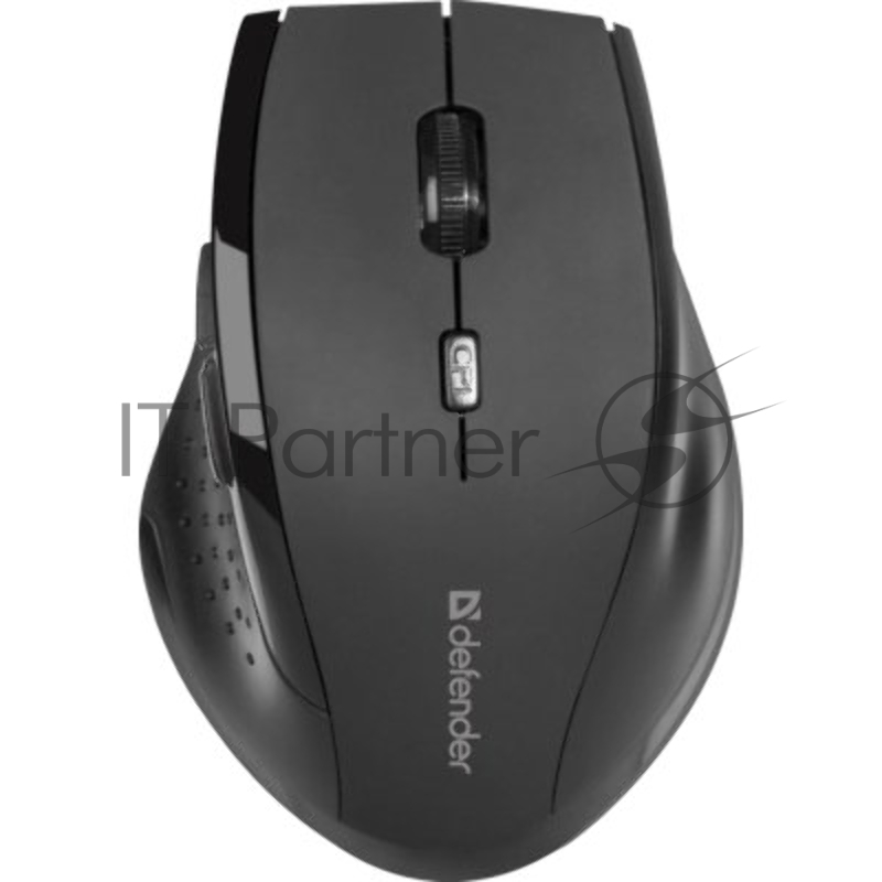 Мышь беспроводная Defender Accura MM-365 черный, 1600 dpi, радиоканал, USB, кнопки - 6