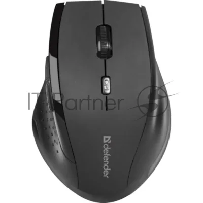 Мышь беспроводная Defender Accura MM-365 черный, 1600 dpi, радиоканал, USB, кнопки - 6