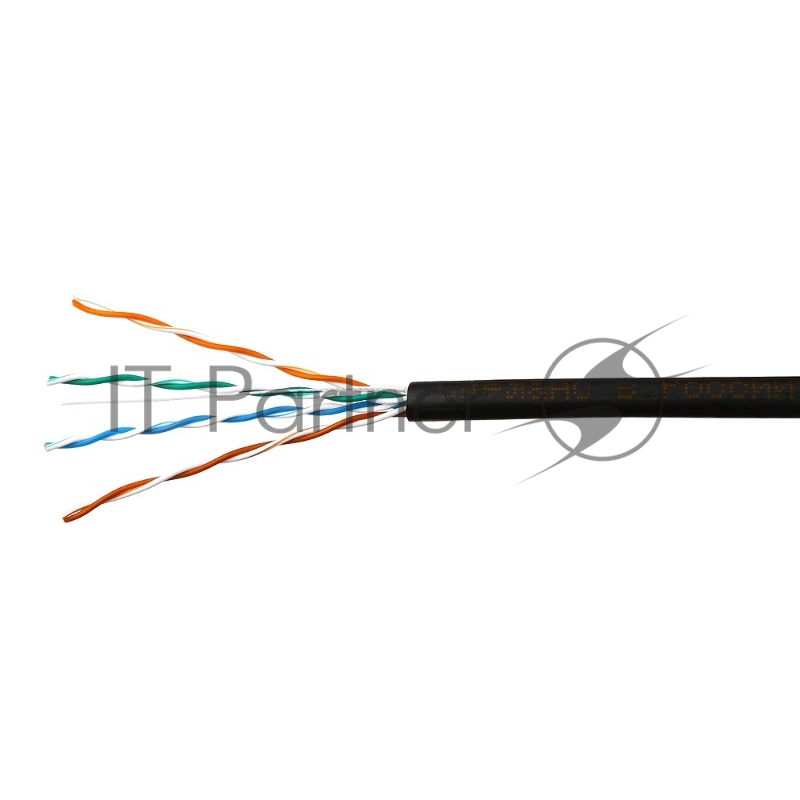 Кабель SkyNet Light UTP outdoor 4x2x0,46, медный, FLUKE TEST, кат.5e, однож., 100 м, box, черный