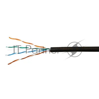 Кабель SkyNet Light UTP outdoor 4x2x0,46, медный, FLUKE TEST, кат.5e, однож., 100 м, box, черный