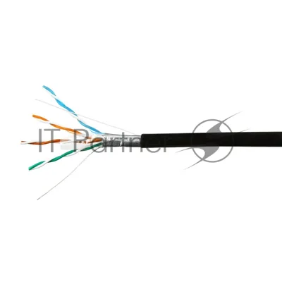 Кабель SkyNet Light FTP outdoor 4x2x0,46, медный, FLUKE TEST, кат.5e, однож., 100 м, box, черный