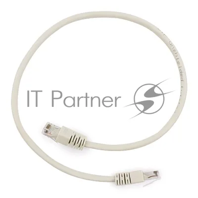 Патч-корд UTP Cablexpert cat.6, 0.5м, литой, многожильный, серый