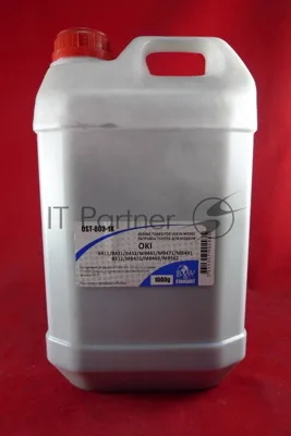 Тонер OKI B411/B431/B432/MB461/MB471/MB491/B512/MB472/MB492/MB562 Black (кан. 1кг) B&W Standart фас. Россия