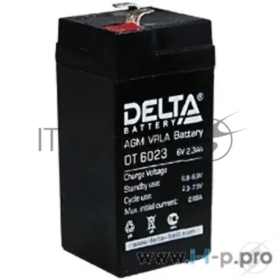 Батарея Delta DT 6023(2,3 А\ч, 6В) свинцово- кислотный аккумулятор