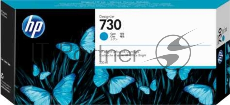 Картридж струйный HP 730 300мл голубой Ink Cartridge