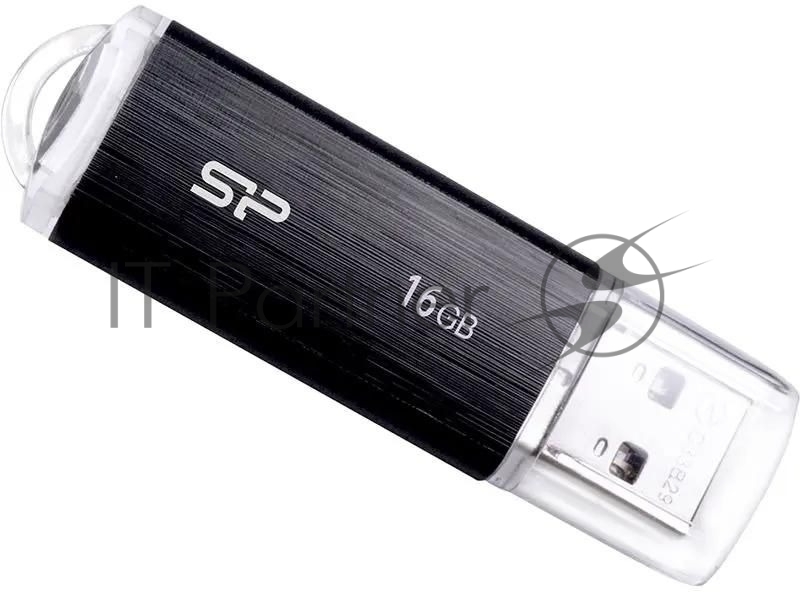Флешка USB Silicon Power Ultima U02 (SP016GBUF2U02V1K), 16Gb, USB 2.0, Type-A, R/W 10/4, черный
