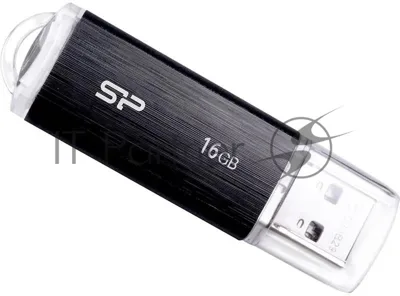 Флешка USB Silicon Power Ultima U02 (SP016GBUF2U02V1K), 16Gb, USB 2.0, Type-A, R/W 10/4, черный