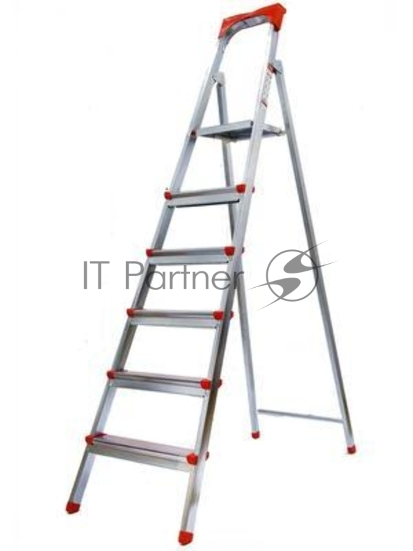 Стремянка FIT 65334стальная 6 ступеней вес 9.1кг