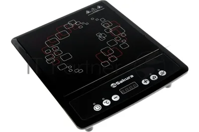Плита настольная электрическая Sakura SA-7152Q чёрный, 2 кВт, индукция, конфорки - 1, закаленное стекло, сенсор