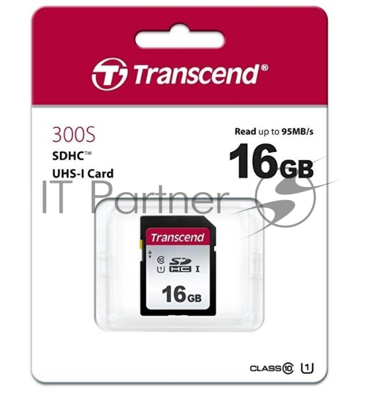 Флеш карта SD 16Gb Transcend SDHC UHS-I U1