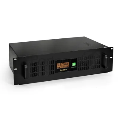 Источник бесперебойного питания ExeGate Power RM Smart UNL-1500 LCD / 1500 ВА /  900 Вт / 3 x CEE 7 (евророзетка)