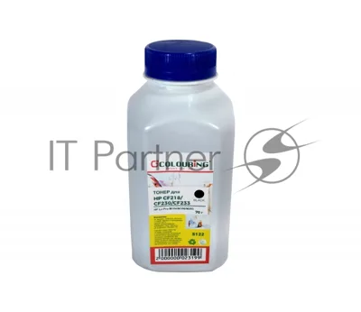 Тонер Colouring CF217/CF218/CF230/CF233 для принтеровHP LJ Pro M102/M130/M104/M106/M203 70 гр (S122) Фас РФ (СПБ)