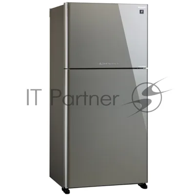 Холодильник Sharp SJ-XG60PGSL серебристый двухкамерный 422/178л морозилка сверху, No Frost