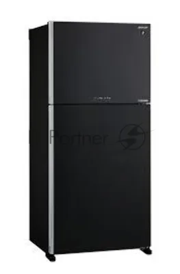 Холодильник Sharp SJ-XG60PMBK черный двухкамерный 422/178 л морозилка сверху, No Frost