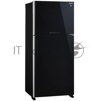 Холодильник Sharp SJ-XG60PGBK черный двухкамерный 422/178 л морозилка сверху, No Frost