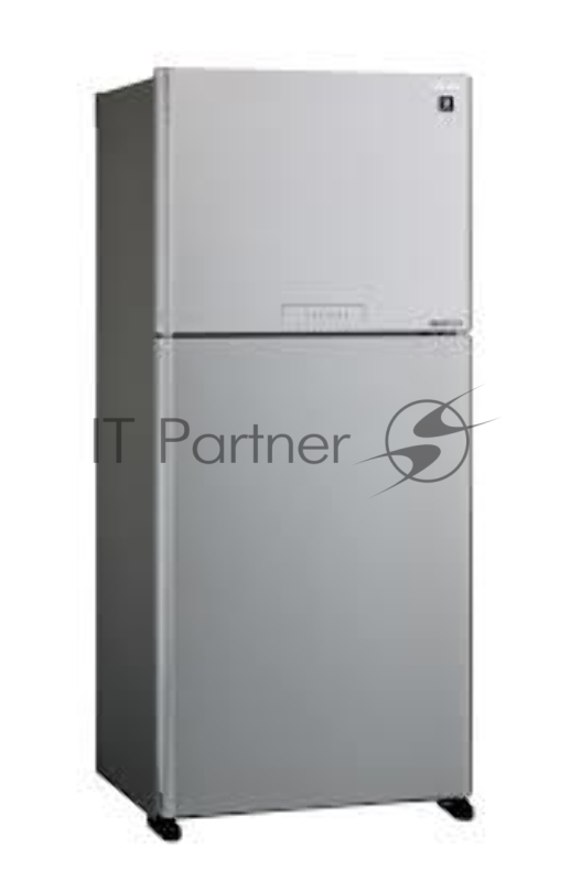 Холодильник Sharp SJ-XG55PMSL серебристый двухкамерный 394/162л морозилка сверху, No Frost