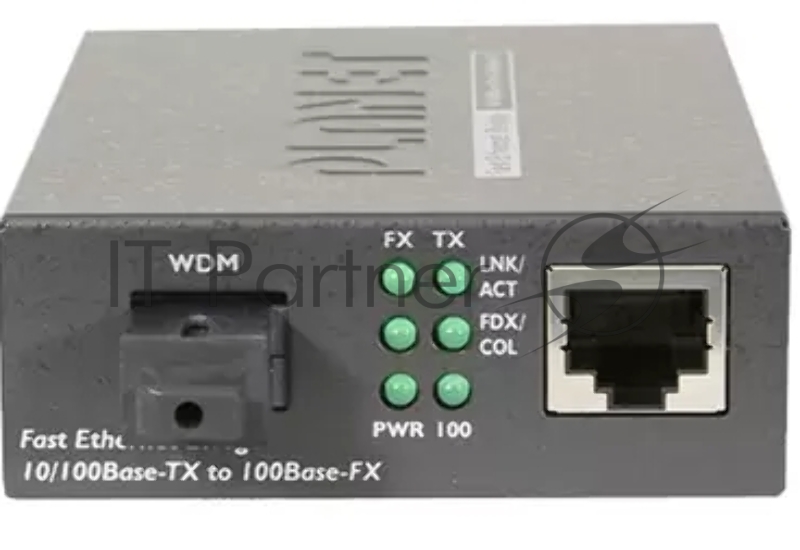 Медиа конвертерFT-806A20 10/100TX - 100Base-FX (WDM) Bi-directional Fiber Converter - 1310nm - 20KM, LFPT