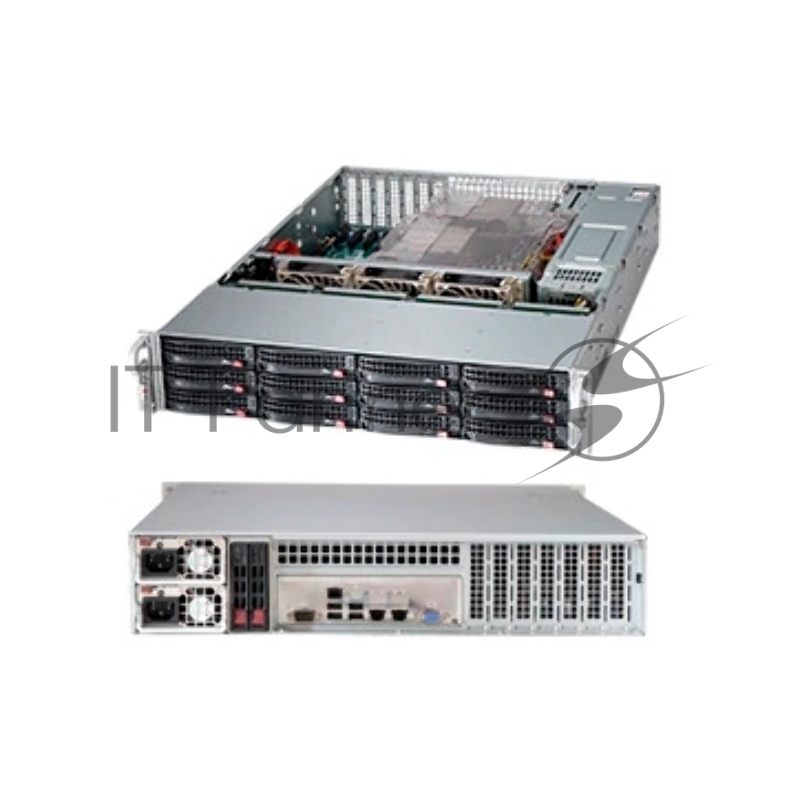 Корпус SuperMicro CSE-826BE1C4-R1K23LPB 1200W черный