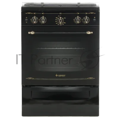 Плита газовая Gefest ПГ 6100-02 0187 черный, конфорок 4 шт, духовка 52 л, 60 см x 85 см x 60 см
