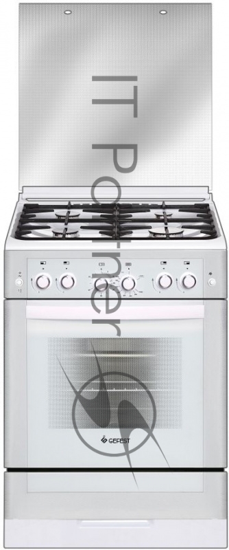 Плита газовая Gefest ПГ 6300-02 0040 белый, конфорок 4 шт, духовка 52 л, 60 см x 85 см x 60 см