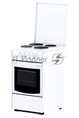 Плита электрическая Flama AE 1409 W белый, конфорок 4 электрических, духовка 50 л, 50 см x 85 см x 60 см