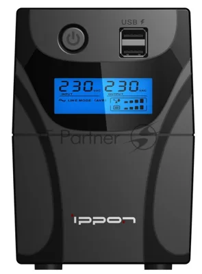 Источник бесперебойного питания Ippon Back Power Pro II 500 / 500 ВА / 300 Вт / 4 x IEC 320 C13