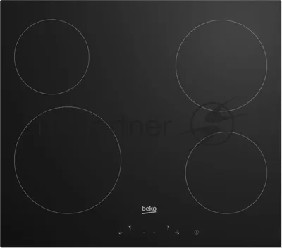 Электрическая варочная поверхность Beko HIC 64401, 4 конфорки, стеклокерамика, 6800 Вт