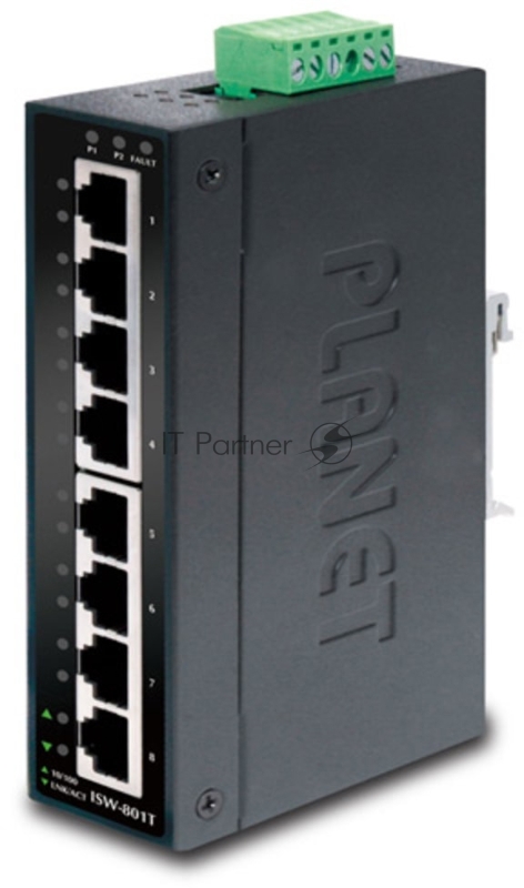 Коммутатор PLANET IGS-801T, 8×1 Гбит/с, неуправляемый