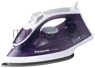 Утюг Panasonic NIM300TVTW фиолетовый/белый, 1800 Вт, 20 г/мин, 80 г/мин, 210 мл