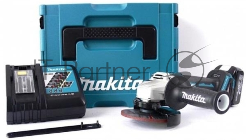 УШМ MAKITA DGA504RF ф125мм 18В 1х3А·ч Li-ion 8500об/м 2.5кг,чем,пл пуск,anti-restart,б/щет