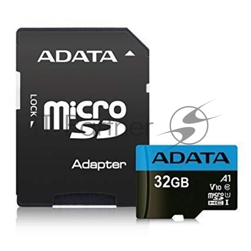 Флеш карта microSD 32Gb ADATA microSDHC Class 10 UHS-I A1 100/20 MB/s (SD адаптер)