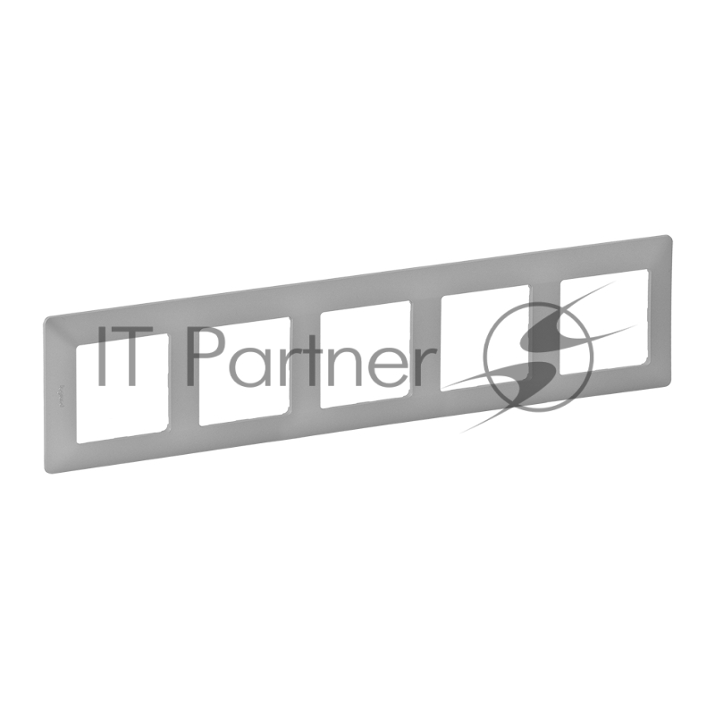 Рамка "Алюминий". 5-постовая универсальная Valena LIFE