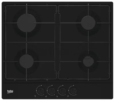 Газовая варочная поверхность Beko HIAG 64223 B, 4 конфорки, нержавеющая сталь, 7400 Вт