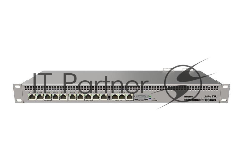 Маршрутизатор MikroTik RB1100Dx4, 13×1 Гбит/с, управляемый