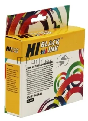 Картридж Hi-Black (51645AE) для HP DJ 850C/970C/1600C, №45, Bk NEW