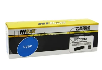 Картридж лазерный HP CLJ CP2025/CM2320/Canon LBP7200 (Hi-Black) CC531A/№ 718, C, 2,8K