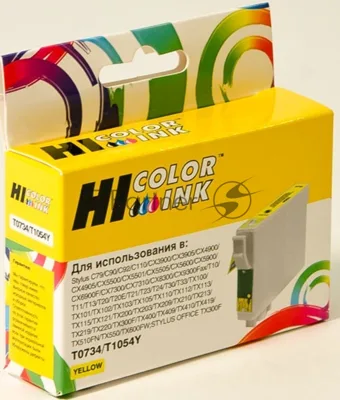 Картридж Epson C79/C110/T40W/TX200/400/TX600FW (Hi-black) new, T07344A10/C13T10544A10, Y