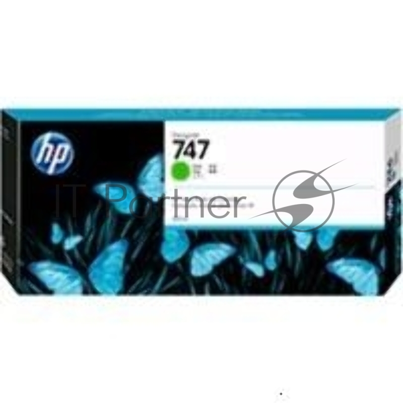 Картридж струйный HP 747 хроматический зеленый, для HP DesignJet Z9+ 300-ml