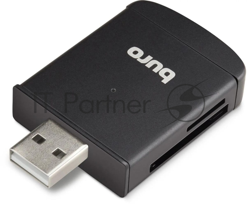 Кард-ридер Buro BU-CR-3103/черный/MMC/MS/MS Duo/MS Micro M2/MS Pro/RS-MMC/SD/SDHC/TF/mini-SD/USB 2.0/пластик