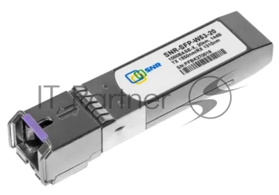 Модуль SNR SFP WDM, дальность до20км (14dB), 1550нм