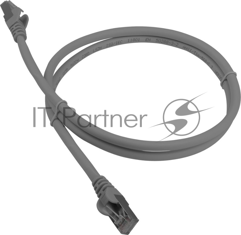 Кабель Патч-корд LANMASTER LSZH FTP cat.6a, 1.0 м, серый