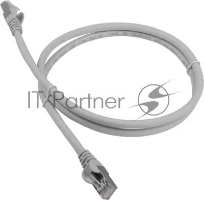 Патч-корд LANMASTER LSZH FTP cat.6a, 0.5 м, серый