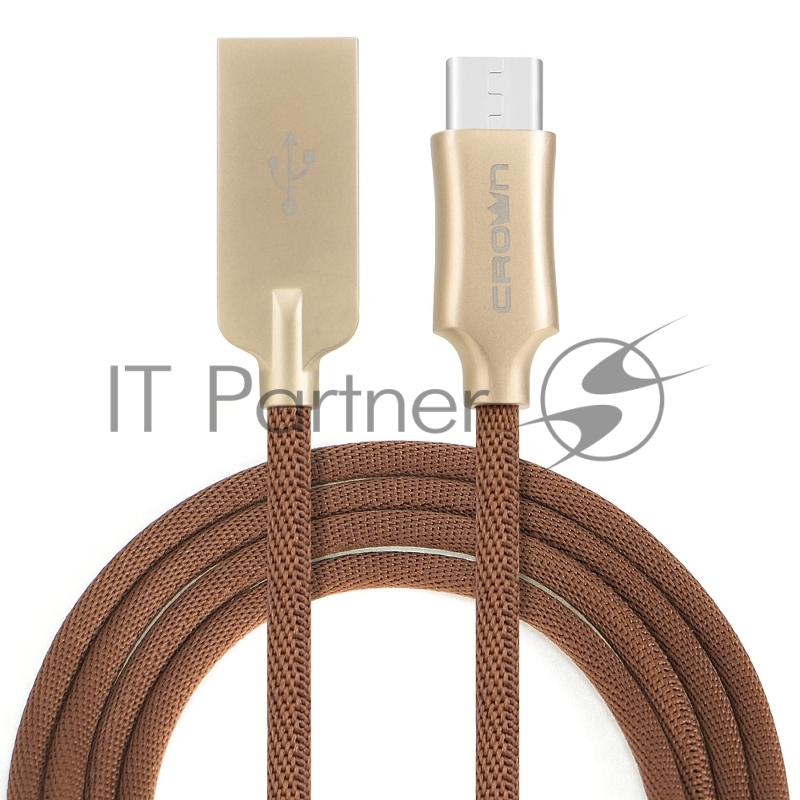 Кабель Crown USB - USB Type-C CMCU-3132C brown