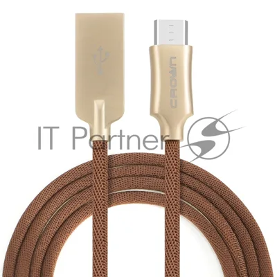 Кабель Crown USB - microUSB CMCU-3132M brown