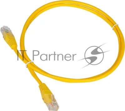 Патч-корд LANMASTER TWT UTP cat.5e, с заливными колпачками, 10.0 м, желтый