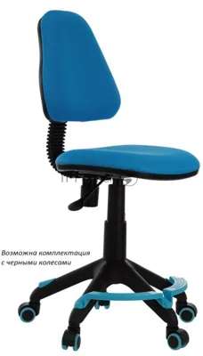 Кресло детское Бюрократ KD-4-F/TW-55 TW-55 голубой колеса голубой