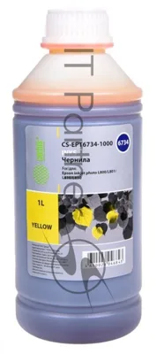 Чернила Cactus CS-EPT6734-1000 желтый 1000мл для Epson L800/L810/L850/L1800