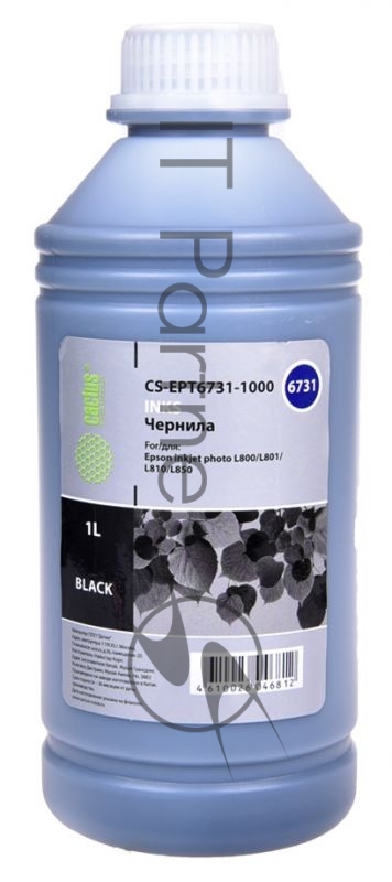 Чернила Cactus CS-EPT6731-1000 черный 1000мл для Epson L800/L810/L850/L1800